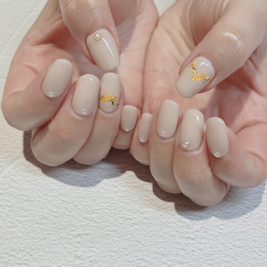 ミモザネイル💛